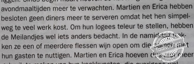 Ik ben niet anders van ze gewend.