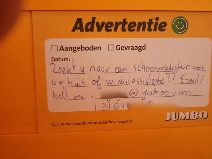 Zijn winkelassistentes dan zo onhygiënisch? 
