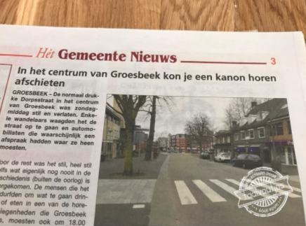 Of een speld laten vallen.