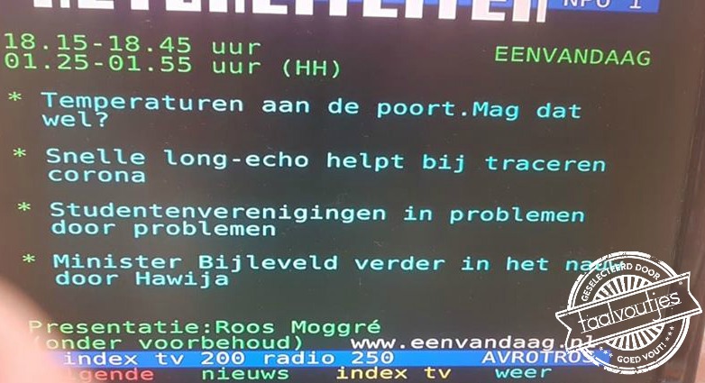 Je verwacht het niet.