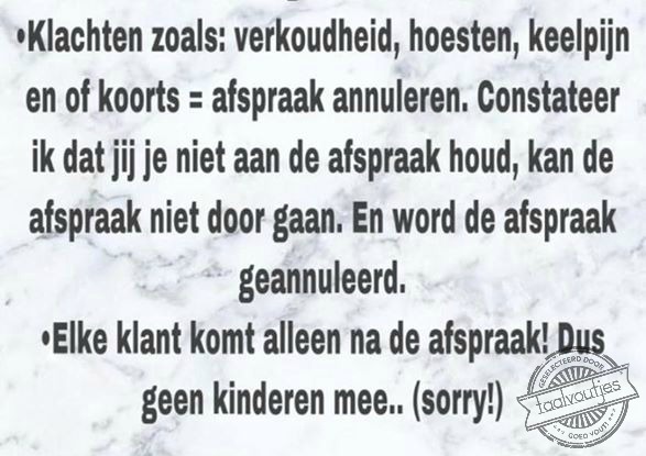 Dat wordt wel lastig plannen dan.