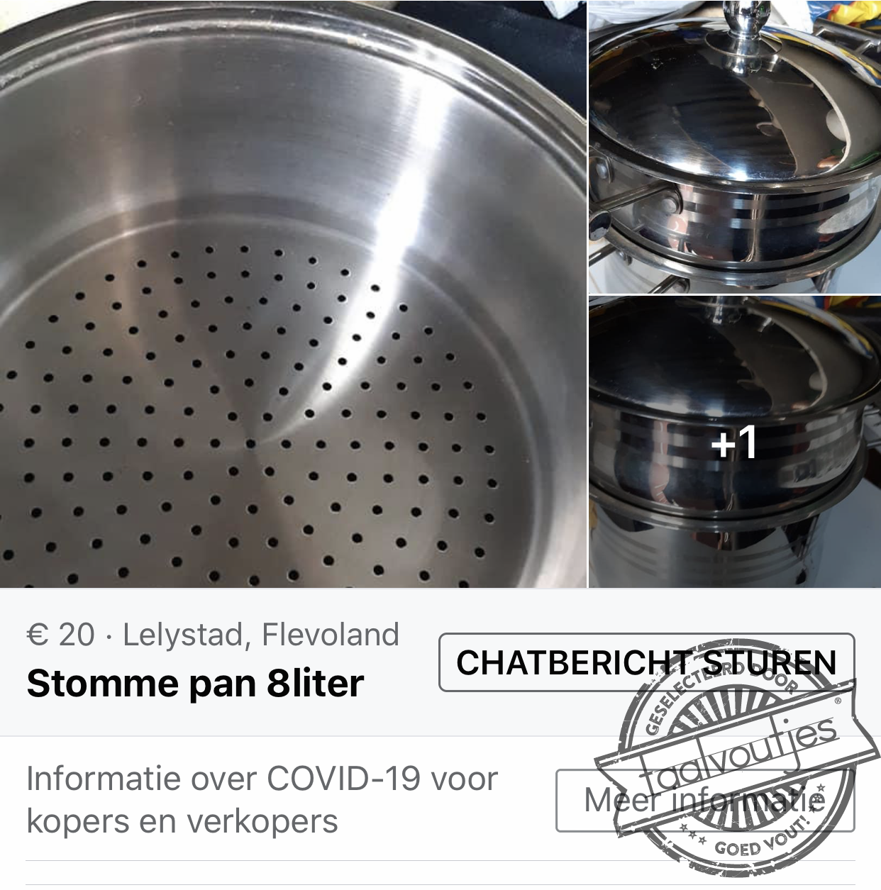 Er zitten allemaal gaatjes in.