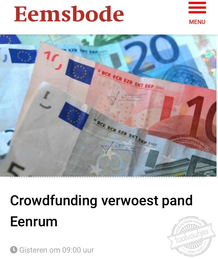 Geld maakt meer kapot dan je lief is.