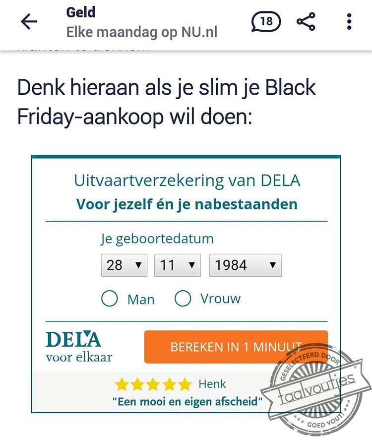 Met korting de kist in!