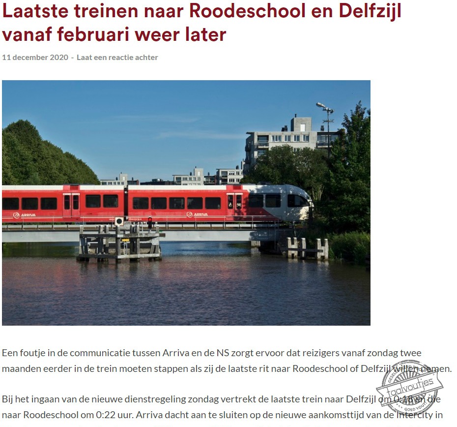 Héél vroeg je wekker zetten.