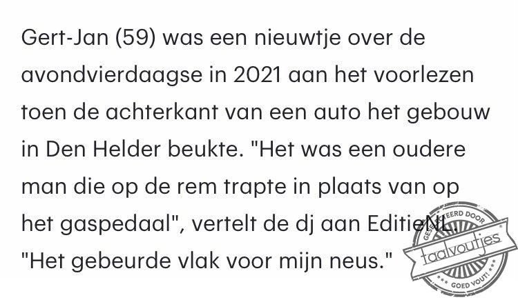 Goed verhaal, lekker kort.