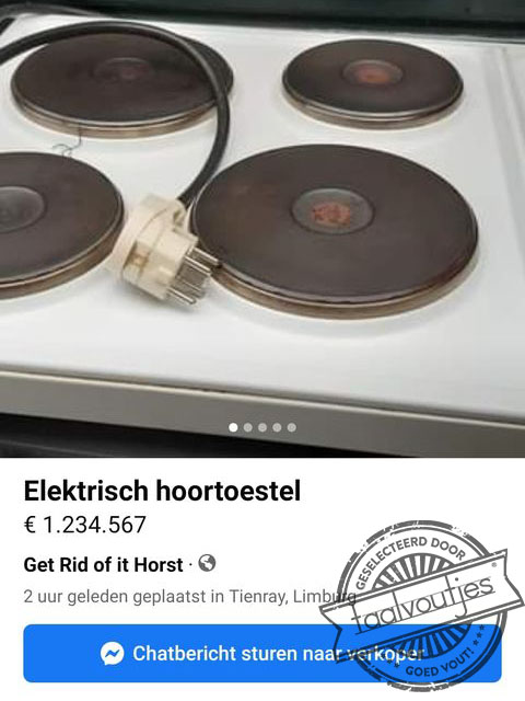 Krijg je rooie oortjes van.