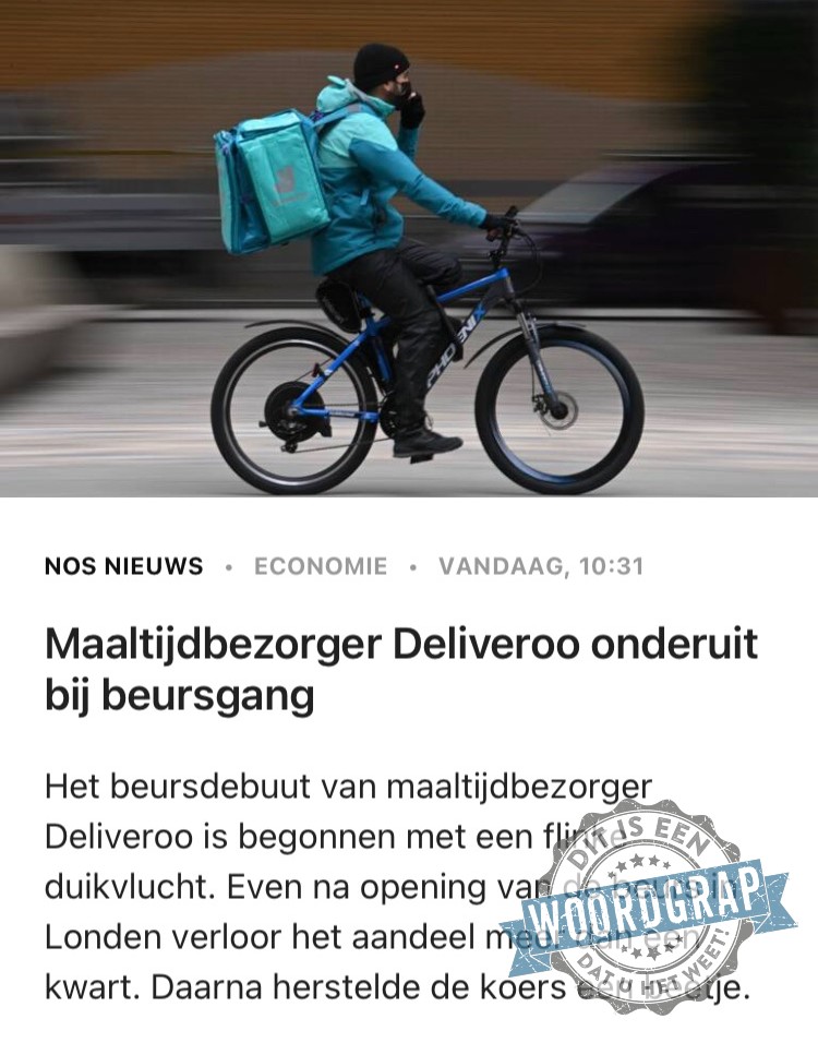 Het was glad op de weg.