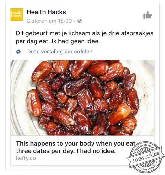 Dieet van een seriemisdadeler.