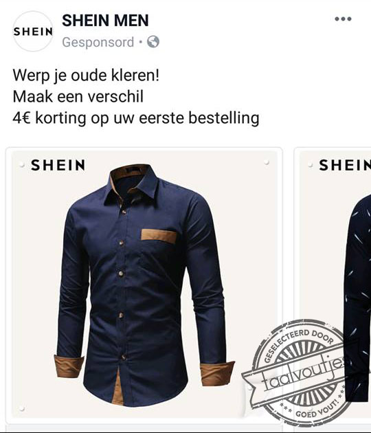 Slinger je schoenen!