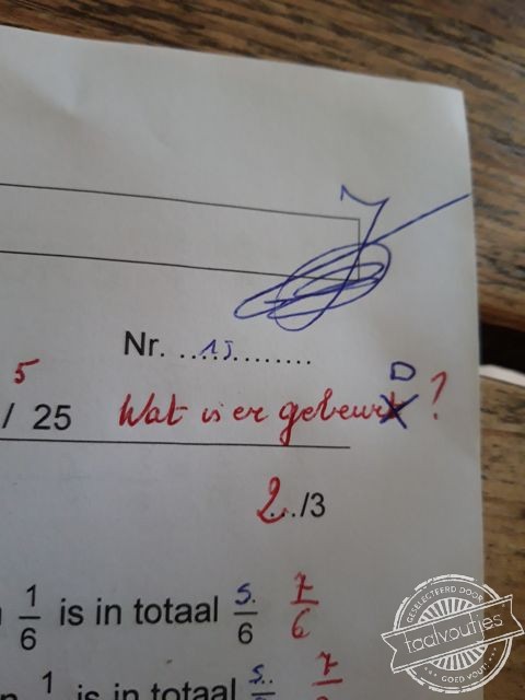 Wie is hier nou de leraar?