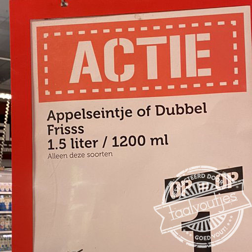 Niet morse met inschenken.