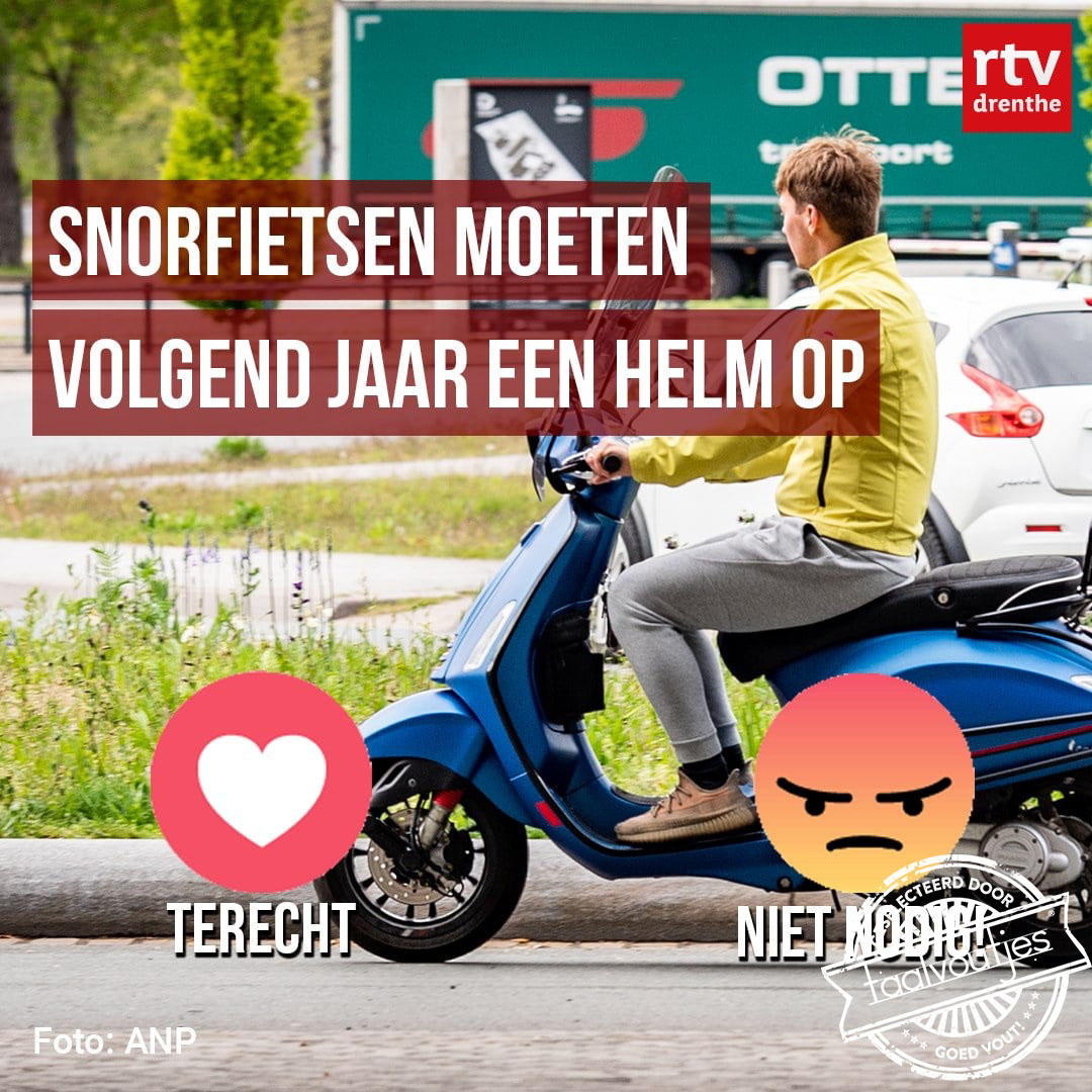 En de bestuurders drukken hun snor.