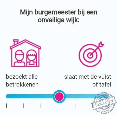 Dan liever de vuist.