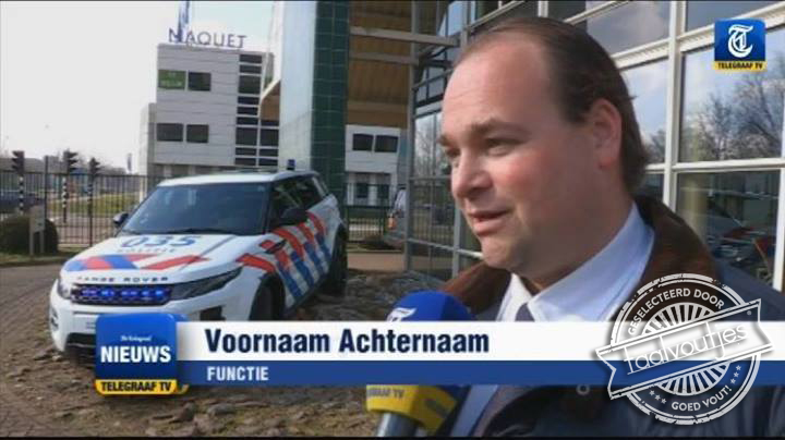 Die meneer Achternaam is er ook weer als de kippen bij, hoor!