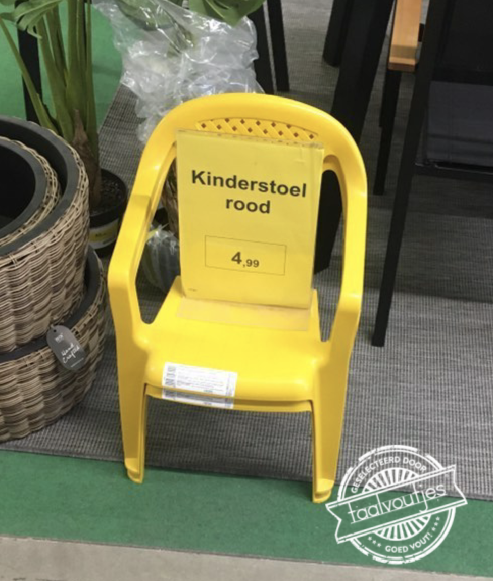 Ik erger me hier groen en blauw aan.