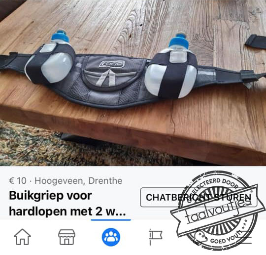 Aan de race tijdens een race.