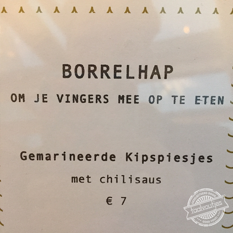 Voor bij de kannibalenborrel.