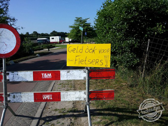 Doe maar in m'n fietstas!