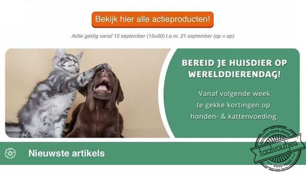 Over 'de hond in de pot vinden' gesproken ...