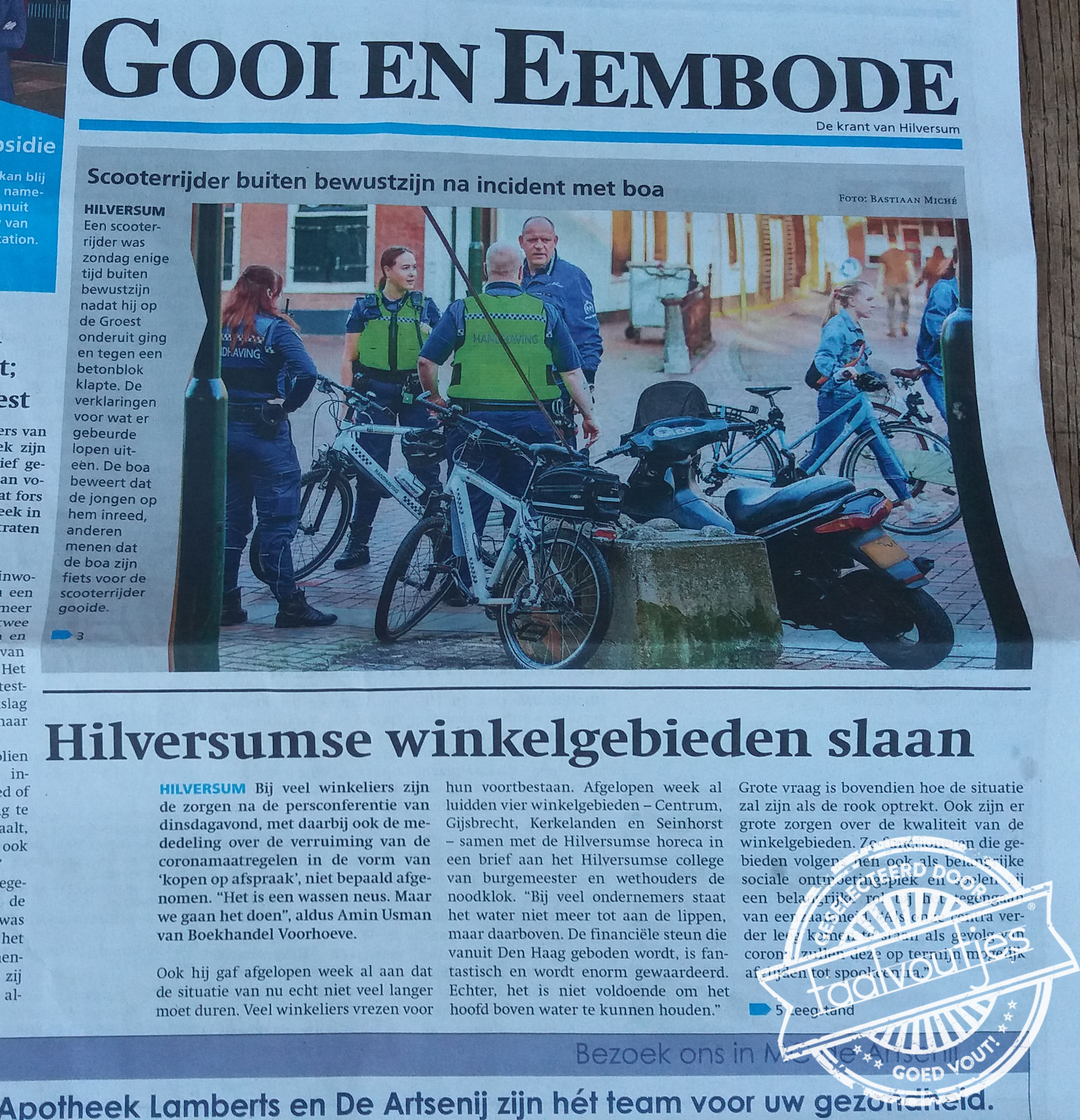 Geweld is nooit het antwoord.