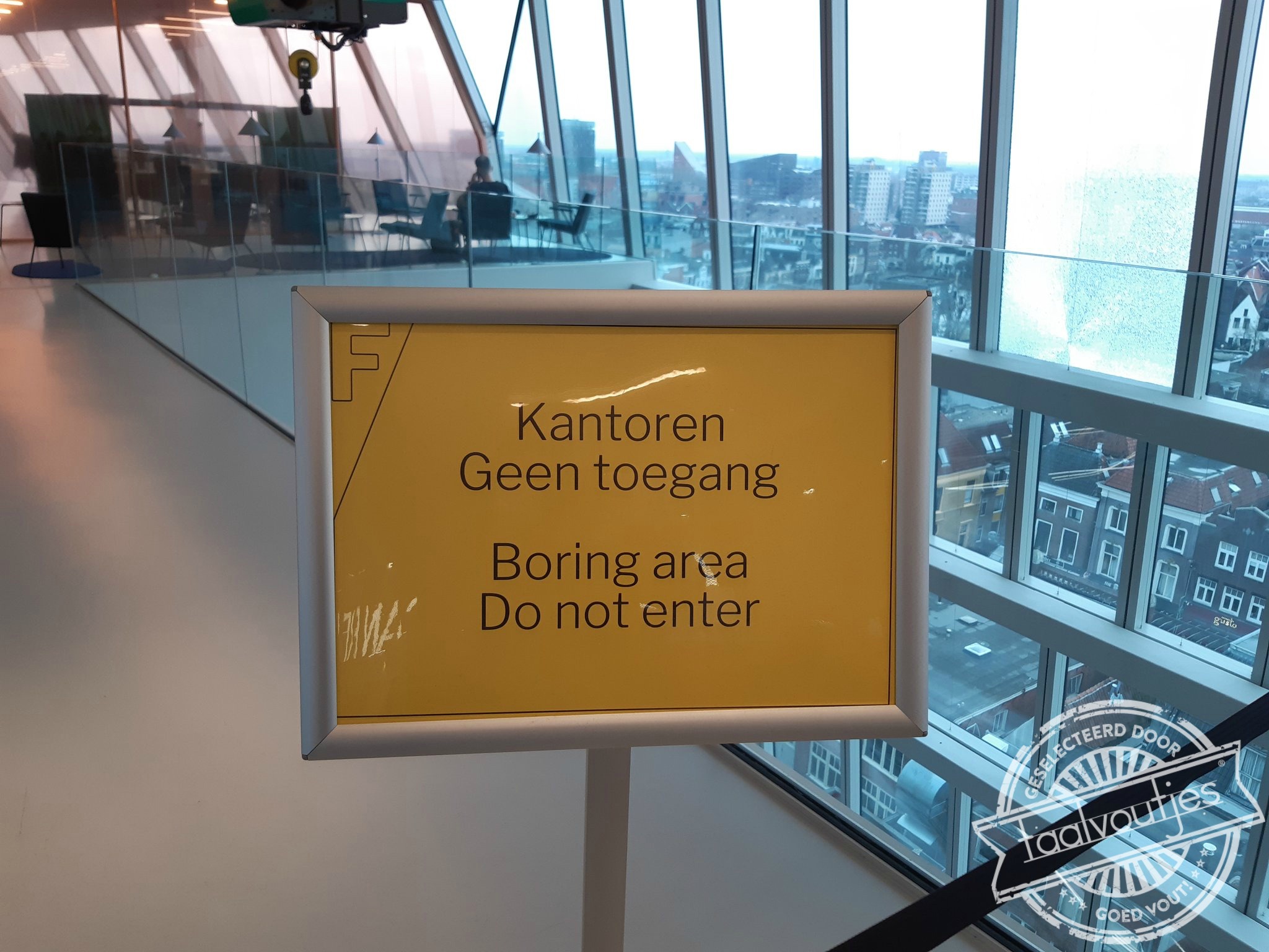 Gelukkig werk ik thuis.