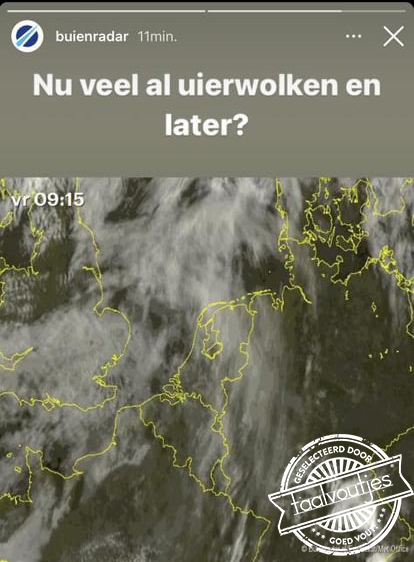 Zure regen gegarandeerd.