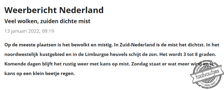 Bedankt voor de boodschap.