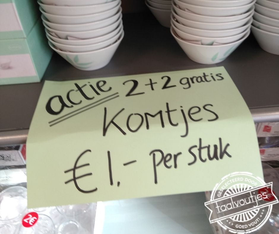 Voor bij je baktjes.