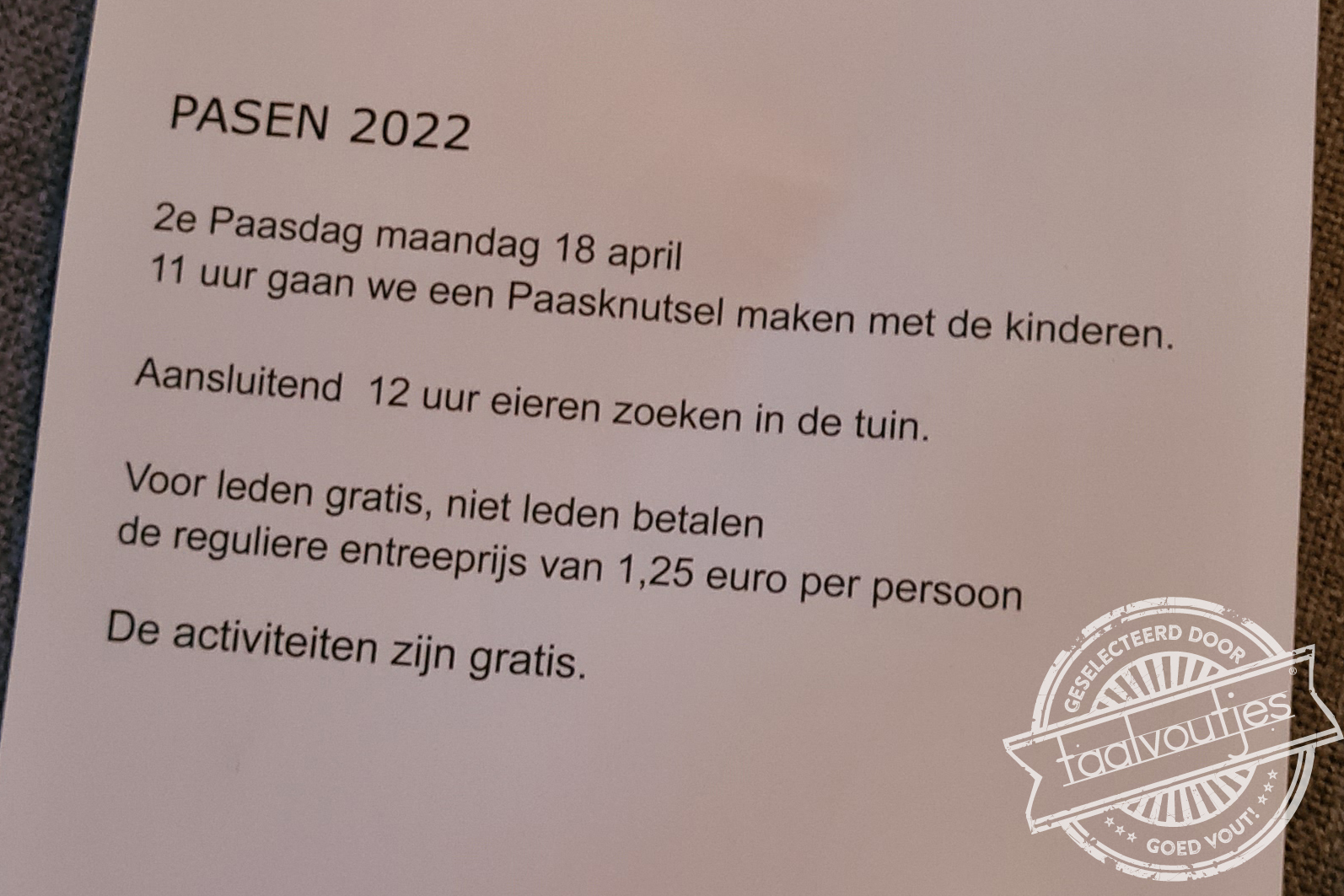 Nooit meer naar huis.