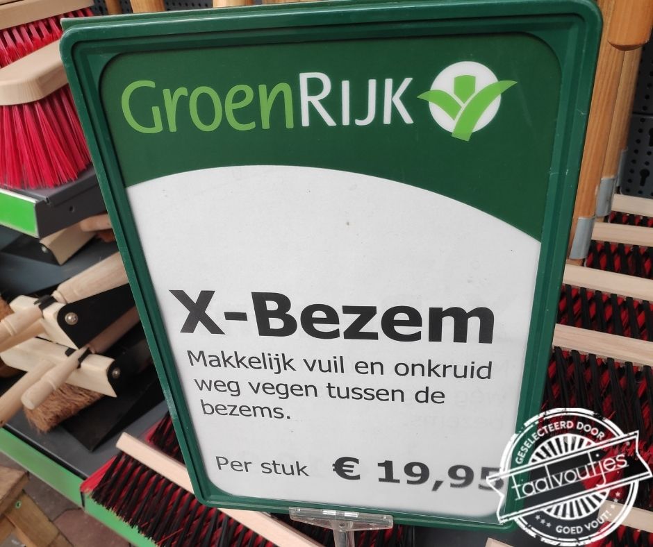 Zo blijf je bezem ... eh ... bezig.