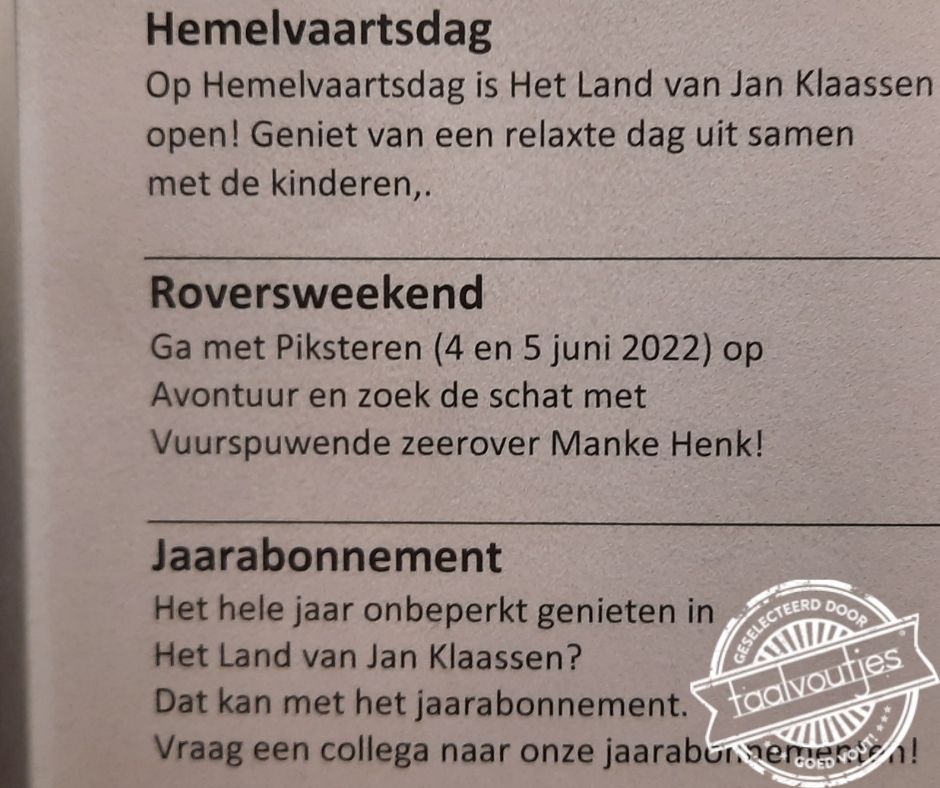 Pakken wat je pakken kan.