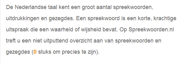 Dat put je inderdaad niet uit