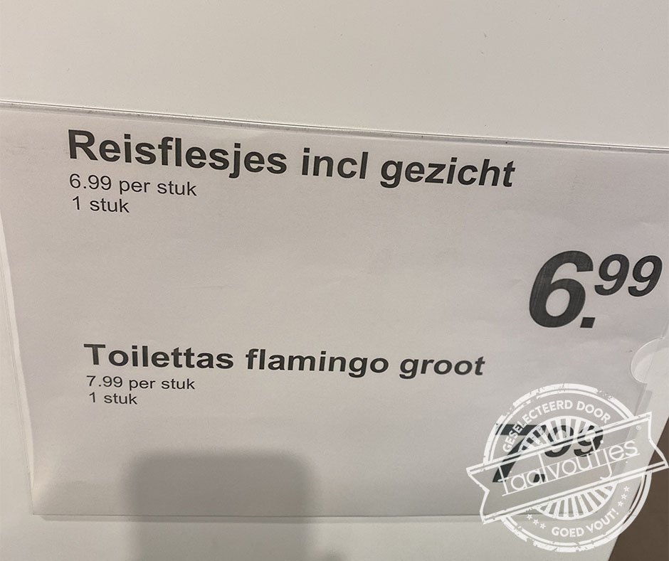 Hoef je nooit gezichtsverlies te lijden.