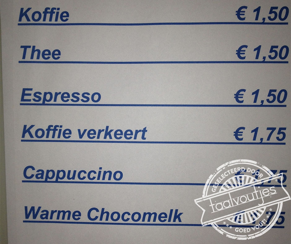 Dat schrijven ze expresso.