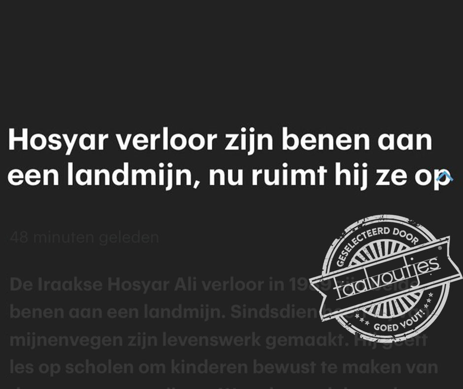 Dat houdt hem op de been.