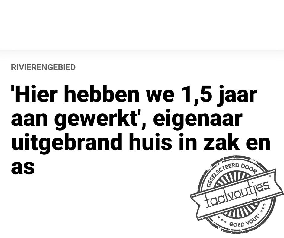 Je verwacht het niet.