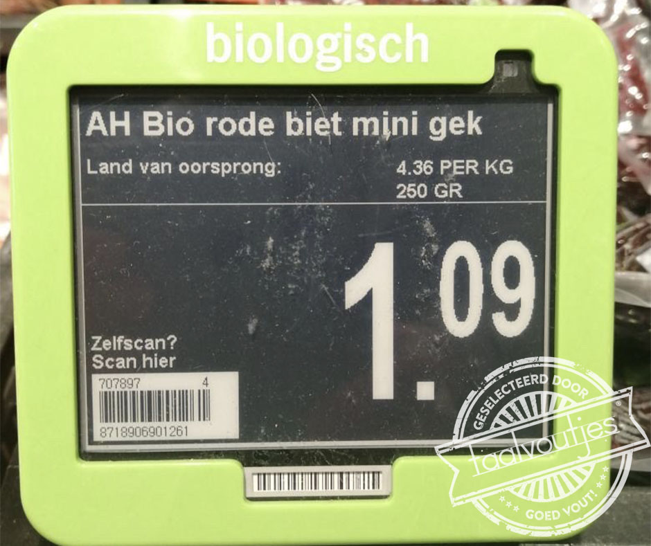 De rodekool daarentegen ...