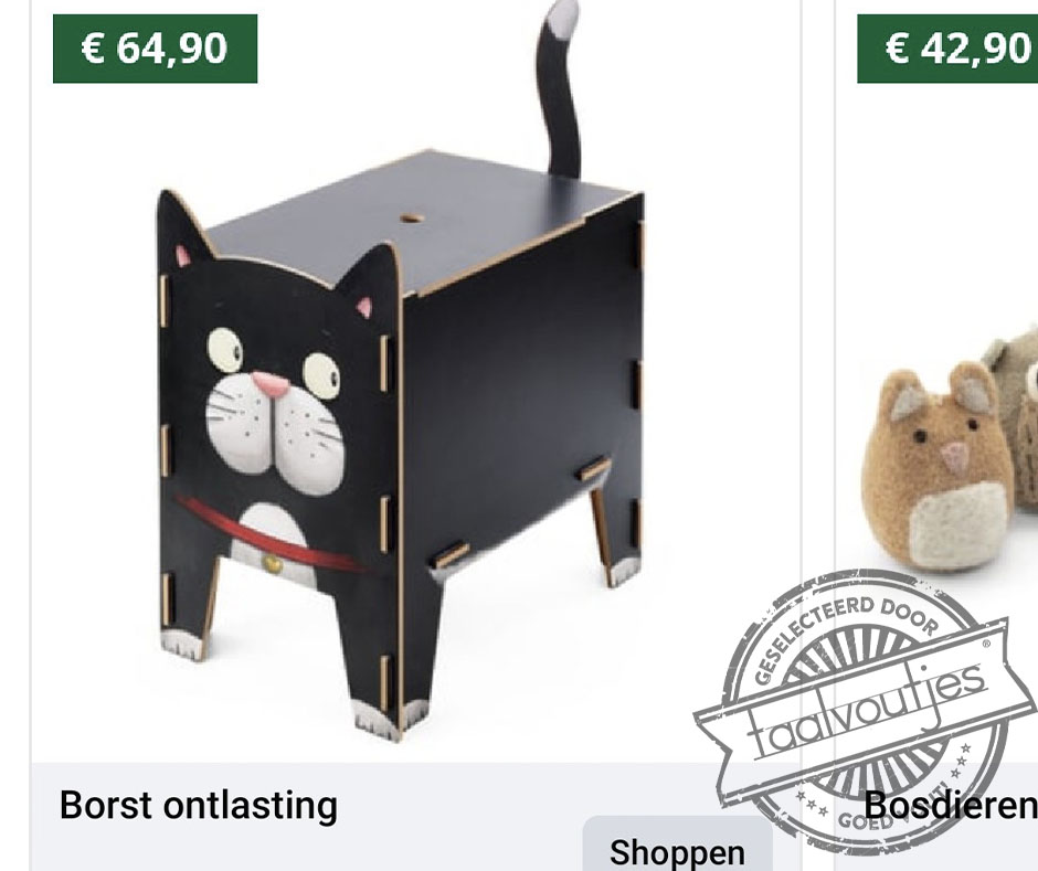 Weer eens wat anders dan een beha.