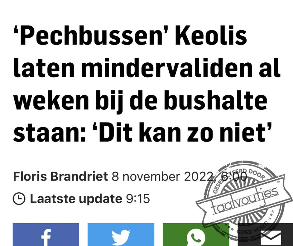 Krijgen ze wel een dekentje?