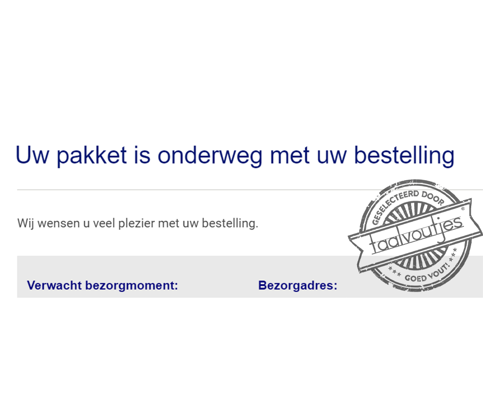 Kleine pakketjes worden groot.