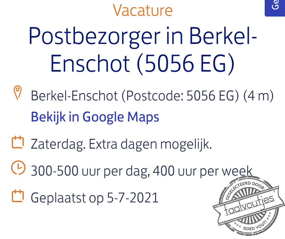 Als ik nog een uurtje over zou hebben ...