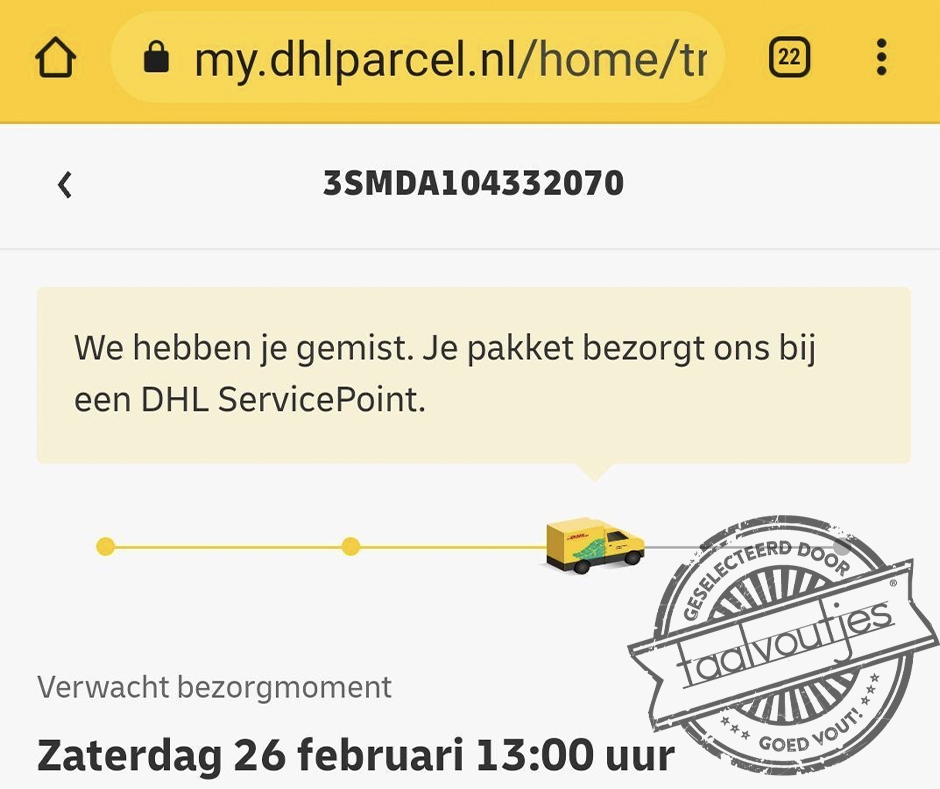 Da's nog eens service!