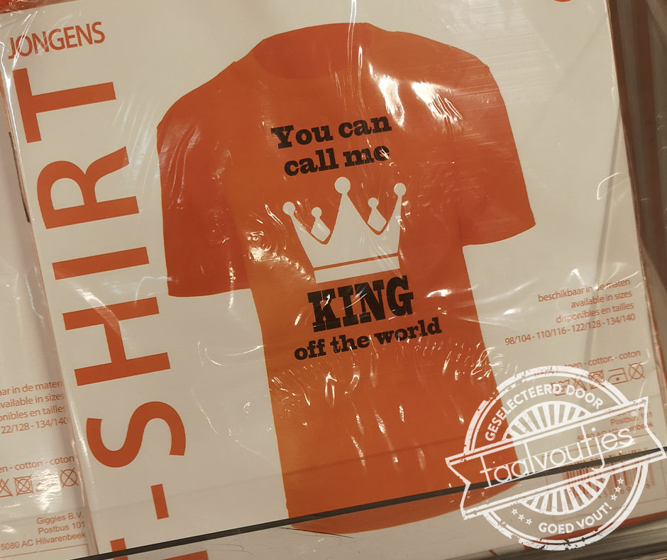 Goed shirt om uit te gaan.