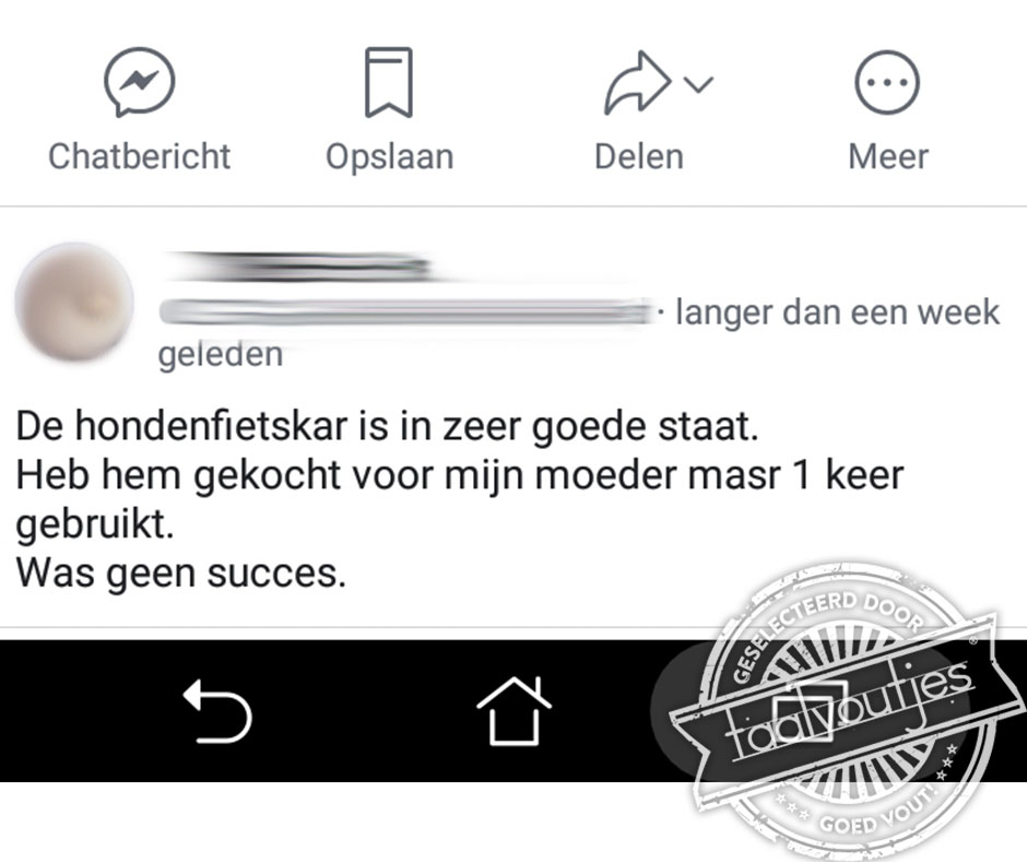 Werd volledig afgeblaft.