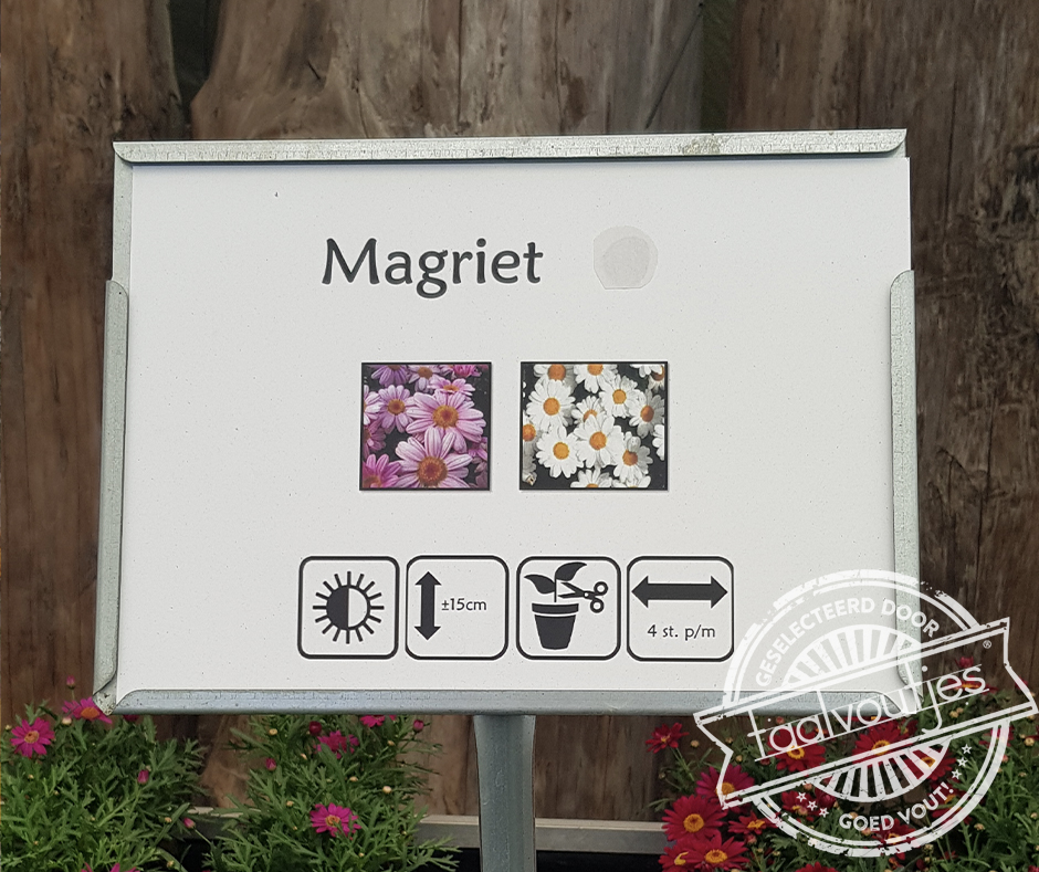 Past mooi naast de paknaap.