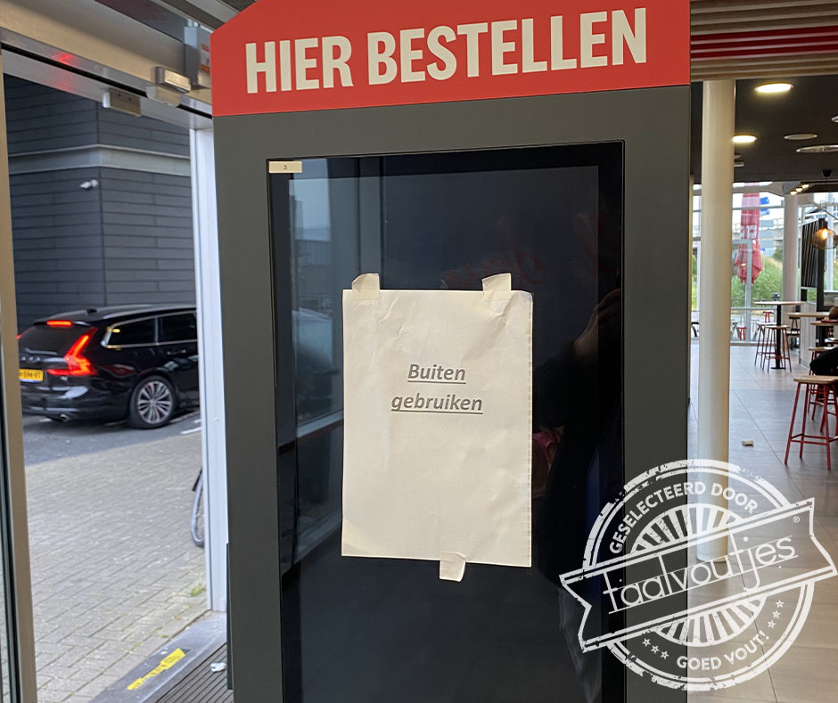 Hopelijk staat-ie op wieltjes.