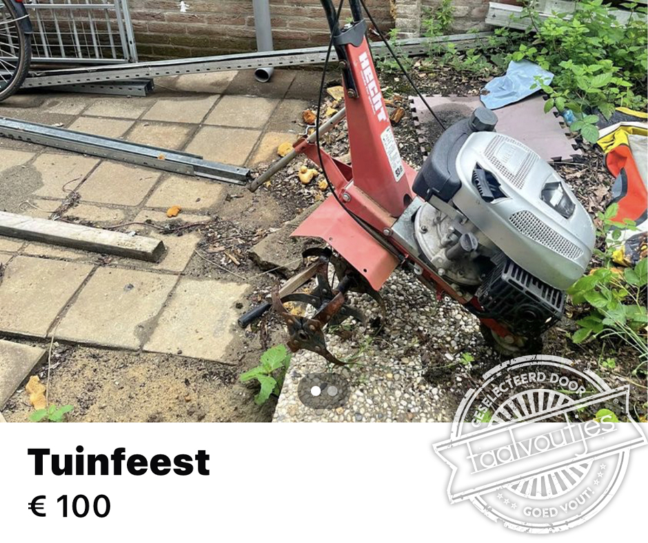 Wel zelf de slingers ophangen.