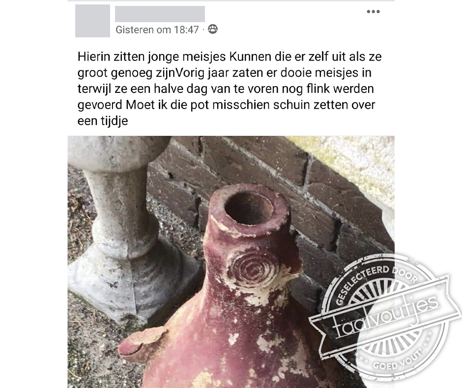 Niet geschikt voor graftakken.