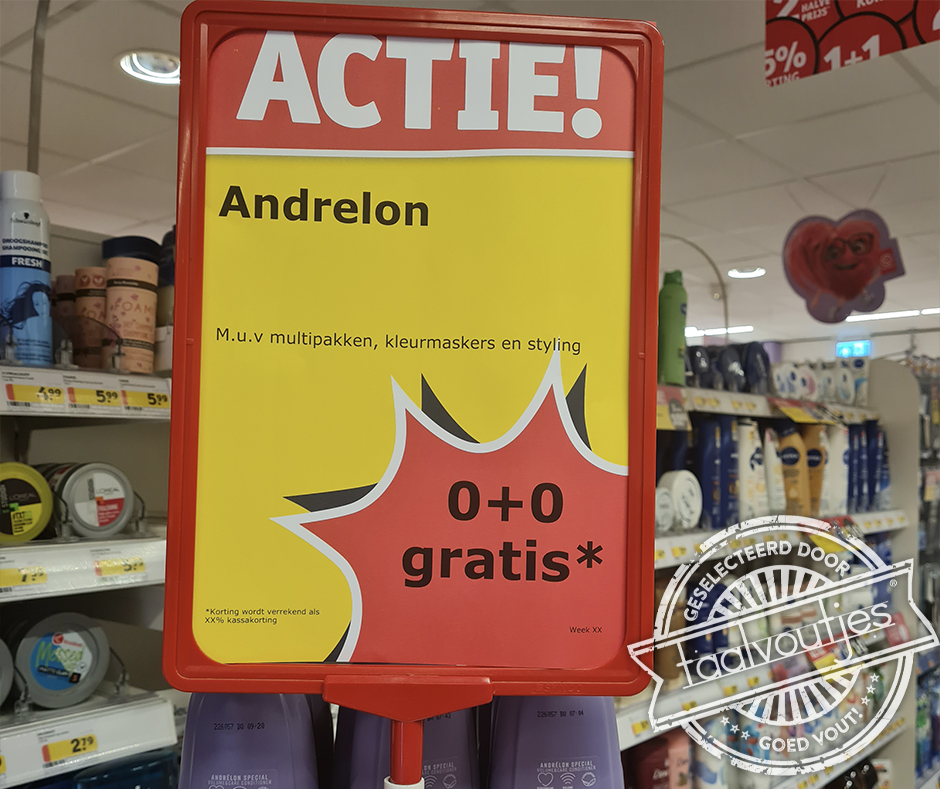 Een aanbieding van niks.